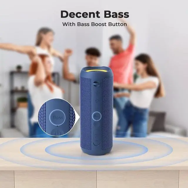 Alt view image 3 of 7 - RIENOK Portable Bluetooth Speaker 30W Dual Pairing True Wireless Stereo HD Sound IPX7 Waterproof Outdoor Sport Shower Wireless Speaker Bluetooth 5.3 for Home Party