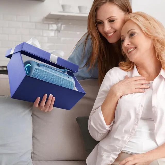Alt view image 4 of 7 - MIATONE Portable Bluetooth Speakers 36W Stereo Sound Bass Boost, 24H Playtime, Bluetooth 5.3 TWS Pairing Father Boy Friend Gifts for him (Blue)