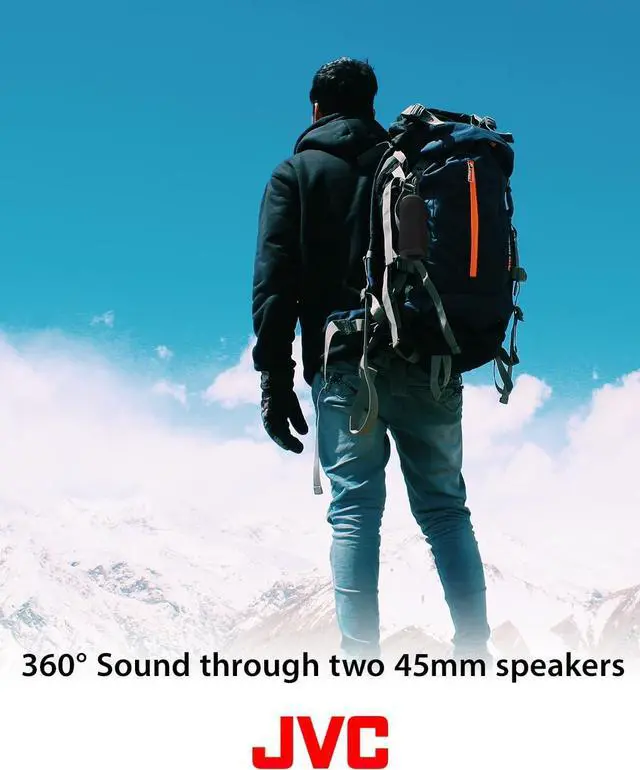 Alt view image 4 of 7 - JVC Portable Wireless Speakers with Surround Sound, Bluetooth 5.0 & 5.3, TWS Stereo, Waterproof IPX5, Up to 18-Hour Battery Life
