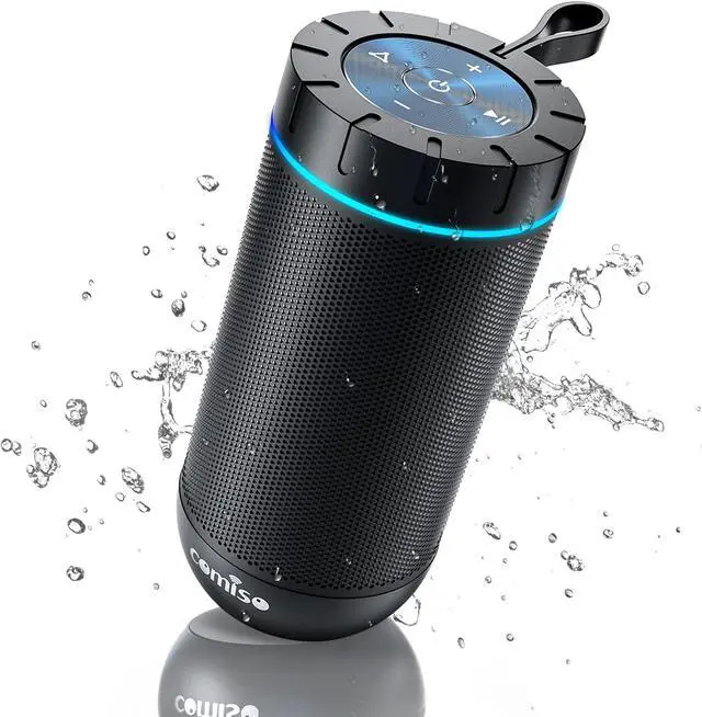 Main image of Portable Bluetooth Speaker, IPX5 Waterproof Shower Speaker with 360° HD Surround Sound, Punchy Bass, Wireless TWS Pairing, 24H Playtime, Wireless Speaker for Home/Outdoor/Camping/Beach, Birthday Gift