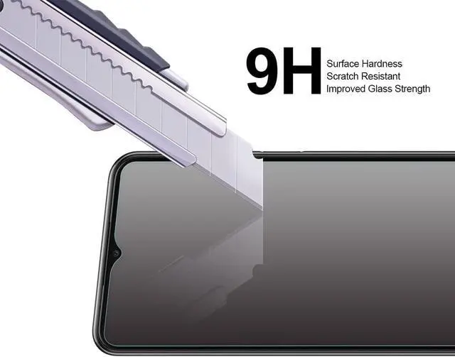 Alt view image 4 of 5 - (2 Pack) Designed for  Galaxy A23 5G / Galaxy A23 5G UW Tempered Glass Screen Protector Anti Scratch Bubble Free