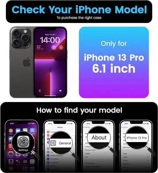 Alt view image 2 of 7 - for iPhone 13 Pro Case [Compatible with MagSafe] Full-Body Silicone Shockproof Slim Thin Phone Case for iPhone 13 Pro 6.1 inch (Midnight Green)