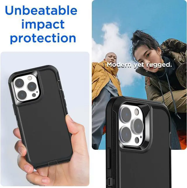 Alt view image 5 of 7 - for iPhone 14 Pro Max Case(6.7") with Glass Screen Protector, Heavy Duty Drop Protection Full Body Rugged Shockproof/Dust Proof Military Protective Tough Durable for iPhone 14 Pro Max 6.7"_12