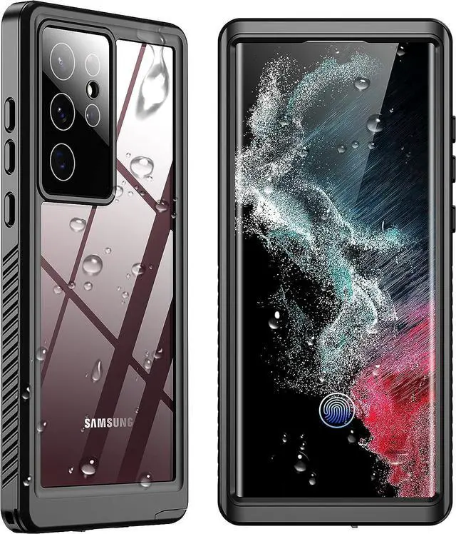 Main image of Designed for Samsung Galaxy S22 Ultra Case, Waterproof Built-in Screen Protector Full Protection Heavy Duty Shockproof Anti-Scratched Rugged Case for Galaxy S22 Ultra 5G 6.8'' 2022, Black
