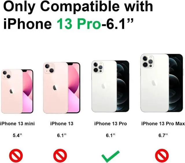 Alt view image 2 of 7 - Magnetic Case for iPhone 13 Pro Phone Case Accossories with Full Camera Len Protector Durable Silicone Slim Shockproof Cute Cellphone Cover for iPhone 13 Pro -6.1'' Black