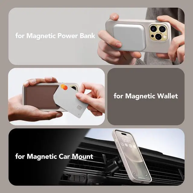 Alt view image 5 of 7 - GONEZ for iPhone 14 Pro Case, Compatible with Magsafe, with 2X Screen Protector + 2X Camera Lens Protector, Soft Anti-Scratch Microfiber Lining, Shockproof Liquid Silicone Phone Cover, Stone