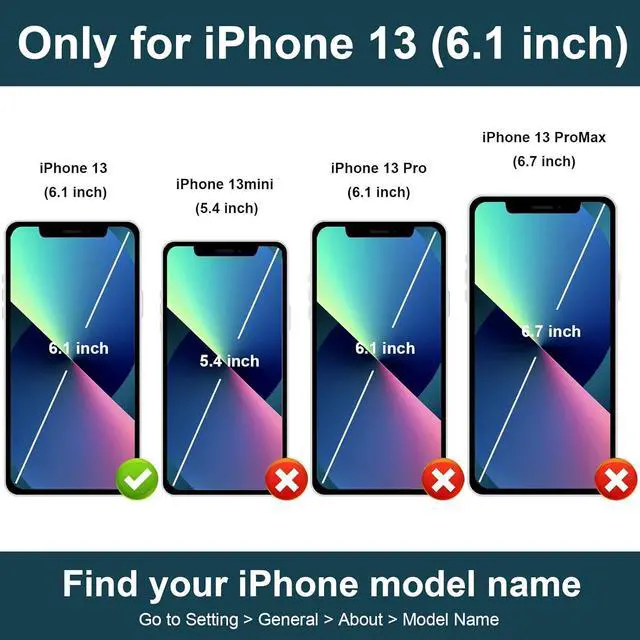 Alt view image 2 of 7 - Folosu Compatible with iPhone 13 Case Wallet with Card Holder, 360°Rotation Finger Ring Holder Kickstand Protective RFID Blocking PU Leather Double Buttons Flip Shockproof Cover 6.1 Inch Brown