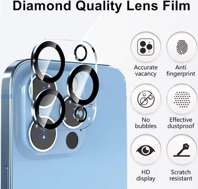 Alt view image 3 of 7 - EQ 5 in 1 (1pcs Clear Case +2pcs Screen Protectors +2pcs Camera Cover) 2023 (15)