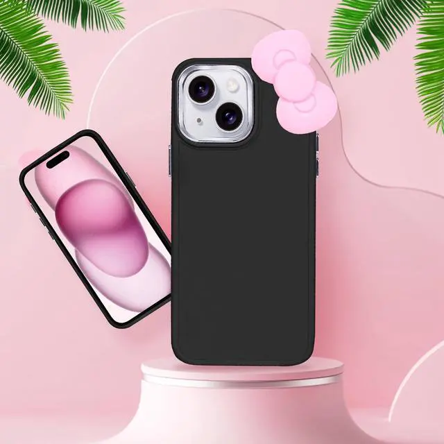 Alt view image 3 of 7 - Compatible with iPhone 11 Case, Cute 3D Bowknot Design Soft Silicone Shockproof Cover for iPhone 11 6.1" 2019 Black