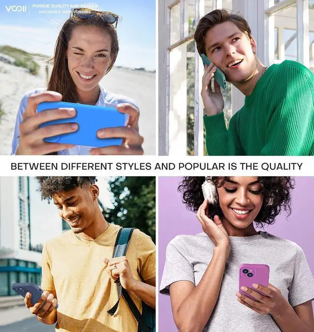 Alt view image 6 of 7 - Vooii Compatible with iPhone 15 Case, Upgrade Defender Liquid Silicone, [Enhanced Camera Protection] [Soft Anti-Scratch Microfiber Lining] Shockproof Phone Case for iPhone 15 6.1 inch - Navy Blue