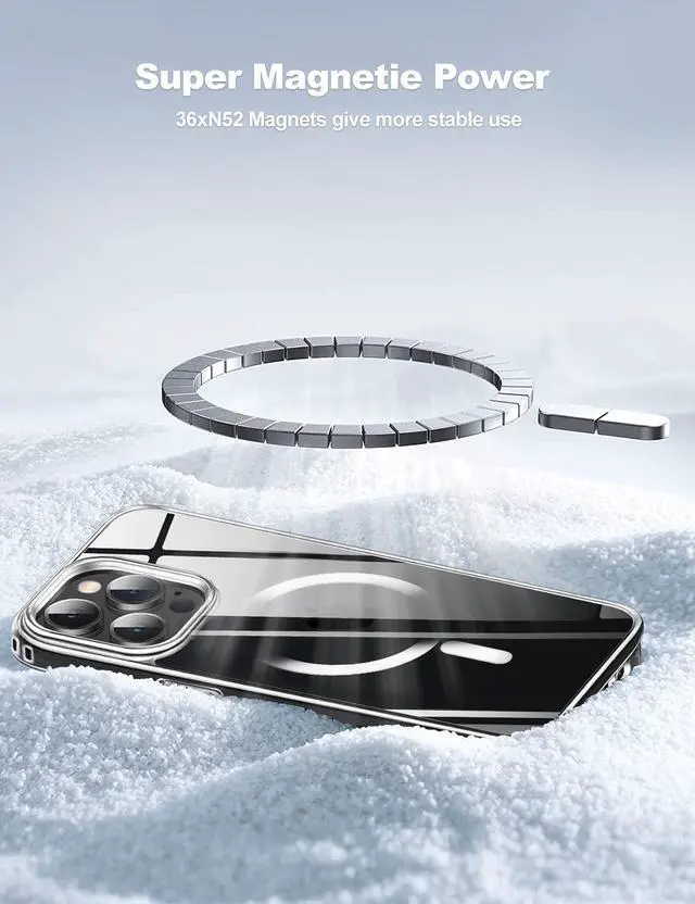 Alt view image 4 of 5 - Compatible with iPhone 15 Pro Max case [10FT Drop Resistant] Crystal Clear Shockproof Slim Fit iPhone 15 Pro Max Phone Cases (6.7"), Crystal Clear