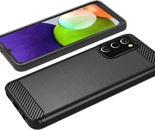 Alt view image 5 of 7 - Osophter for Galaxy A03S Case,Samsung A03S Case with 2pcs Screen Protector Shock-Absorption Flexible TPU Rubber Protective Cell Phone Cover for Samsung Galaxy A03S US (Black)