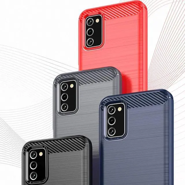 Alt view image 7 of 7 - Osophter for Galaxy A03S Case,Samsung A03S Case with 2pcs Screen Protector Shock-Absorption Flexible TPU Rubber Protective Cell Phone Cover for Samsung Galaxy A03S US (Black)