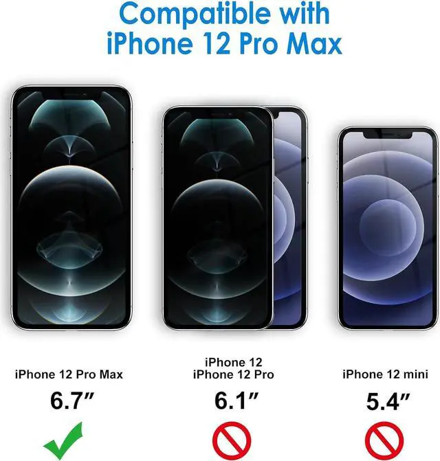 Alt view image 2 of 6 - Case for iPhone 12 Pro Max 6.7-Inch, Non-Yellowing Shockproof Phone Bumper Cover, Anti-Scratch Clear Back (Pacific Blue)