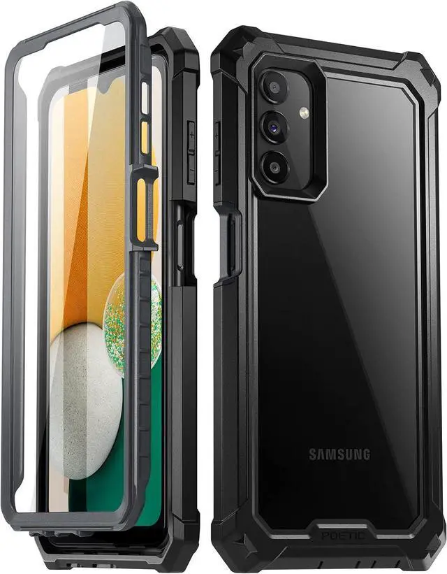 Main image of Guardian Series Case Designed for Samsung Galaxy A13 5G, Full-Body Hybrid Shockproof Bumper Cover with Built-in-Screen Protector, Black/Clear