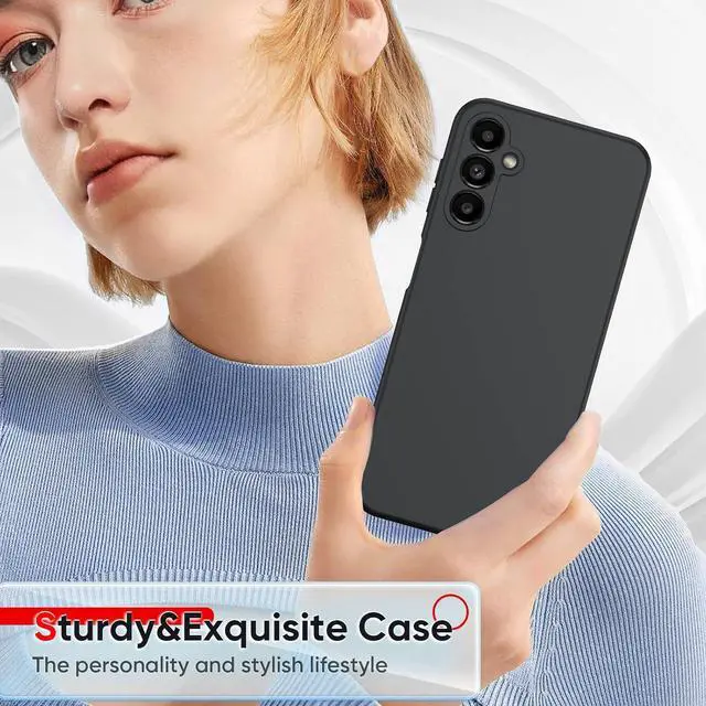 Alt view image 7 of 7 - LeYi for Samsung Galaxy A14 5G Phone Case: Samsung Galaxy A14 5G Case with 2 PCS Tempered Glass Screen Protector, Slim & Anti-Scratch, Liquid Silicone Shockproof Cover for Samsung A14 5G Case (Black)