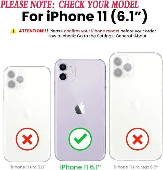 Alt view image 2 of 6 - YmhxcY for iphone 11 Case Shockproof Dropproof Dust-Proof Drop Proof 3-Layer Durable Phone Case Heavy Duty Protection Phone Case Cover for Apple iPhone 11 6.1 Blue and Turquoise