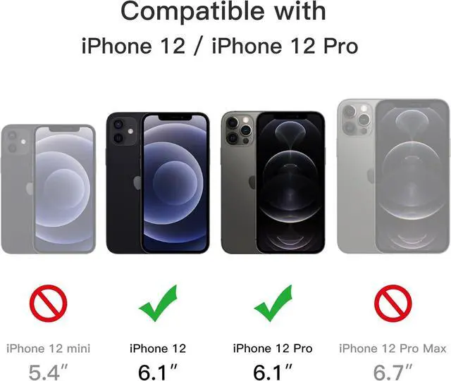 Alt view image 2 of 6 - Magnetic Case for iPhone 12/12 Pro 6.1-Inch Compatible with MagSafe, Translucent Matte Back Slim Shockproof Phone Cover (Dark Green)
