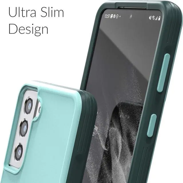 Alt view image 7 of 7 - Slim Guard for Galaxy S21 Case, Shockproof Case for Samsung Galaxy S21, S21 5G (6.2 inch) - Aqua