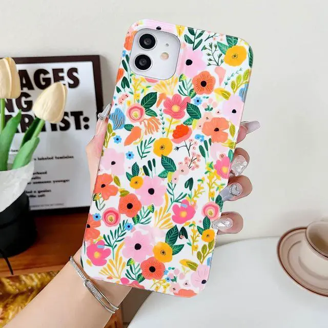 Alt view image 3 of 7 - iPhone 11 Case 6.1, Soft Shockproof Cute Floral Phone Protective Cover for Women, Garden Flower Pattern Design Slim Fit Anti-Scratch Phone Case for Girl