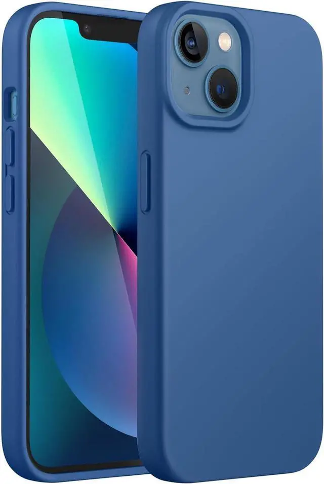 Main image of JETech Silicone Case for iPhone 13 6.1-Inch, Silky-Soft Touch Full-Body Protective Phone Case, Shockproof Cover with Microfiber Lining (Blue Jay)