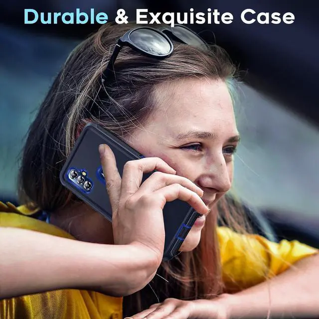 Alt view image 6 of 7 - LeYi for Moto G Play 2023 Phone Case: Motorola G Power 2022 Cell Phone Case with Screen Protector (2PCS), Military Grade Shockproof Cover Funda para GPlay 2023 XT2271DL/ GPower 2022 XT2165DL, Blue
