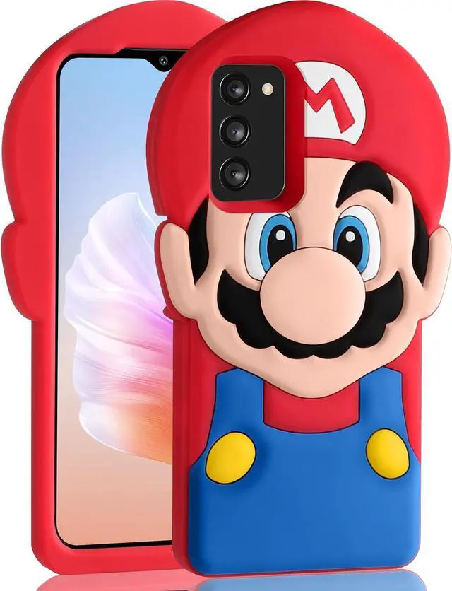 Main image of oqpa for Samsung Galaxy A03S Phone Case Cute Cartoon 3D Character Design Cases for Boys Girls Women Teens Kawaii Unique Fun Cool Funny Silicone Soft Shockproof Cover for Galaxy A03S 6.5", Maro