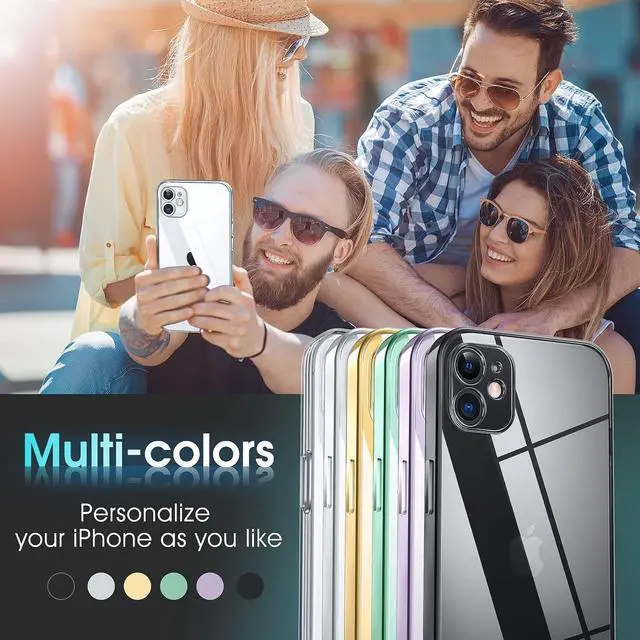 Alt view image 7 of 7 - Supdeal Crystal Clear Case for iPhone 11, [Not Yellowing] [Camera Protection] [Military Grade Drop Tested] Transparent Shockproof Protective Phone Case Soft Silicone Slim Cover, 6.1 inch, Silver