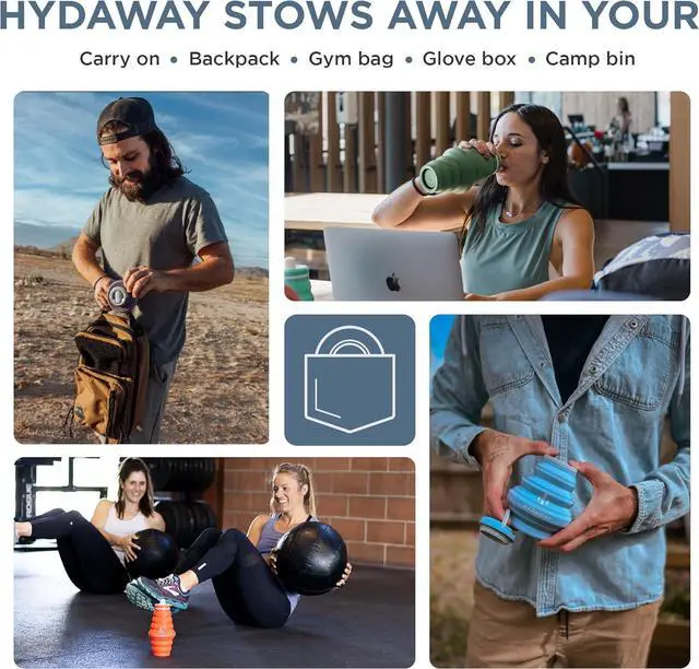 Alt view image 5 of 6 - HYDAWAY 25oz Collapsible Water Bottle - BPA-Free, Leakproof, Lightweight, and Space-Saving - Perfect for Hiking, Travel, and All-Day Hydration