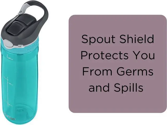 Alt view image 4 of 6 - Contigo AUTOSPOUT Ashland Reusable Water Bottle, 24oz, Scuba