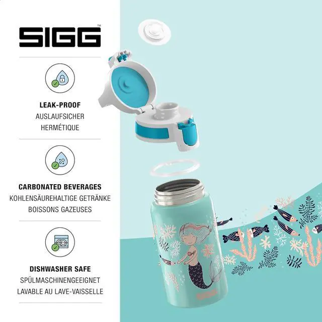 Alt view image 3 of 7 - SIGG - Stainless Steel Kids Bottle - Shield One - Suitable For Carbonated Beverages - 17 Oz