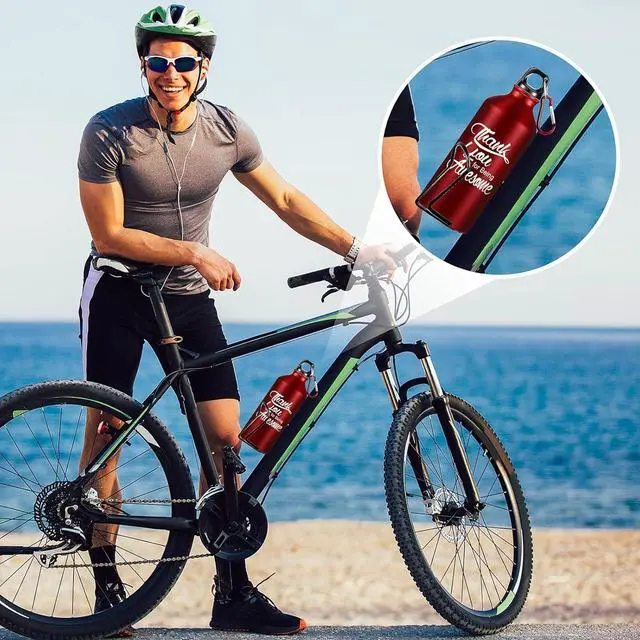 Alt view image 4 of 7 - Sieral 10 Pcs Employee Appreciation Gifts Thank You for Being Awesome Water Bottle 20 oz Aluminum Water Bottle Lightweight Sport Tumbler with Twist Cap Buckle Inspirational Gifts for Coworker