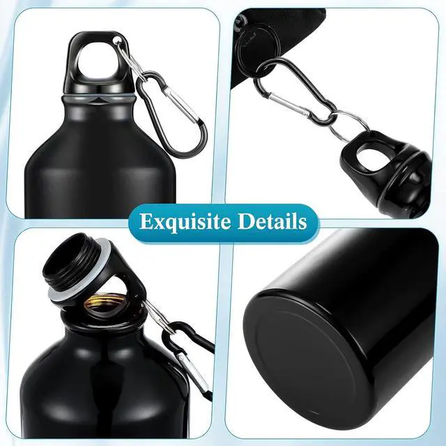 Alt view image 7 of 7 - Sieral 10 Pcs Employee Appreciation Gifts Thank You for Being Awesome Water Bottle 20 oz Aluminum Water Bottle Lightweight Sport Tumbler with Twist Cap Buckle Inspirational Gifts for Coworker