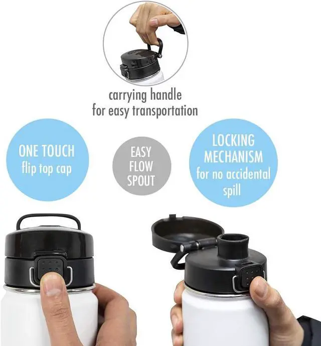 Alt view image 4 of 7 - MIRA 12 oz Water Bottle with Spout Lid  Small Portable Vacuum Insulated Stainless Steel Thermo Flask for Travel, Hiking, Gym - Rose Pink