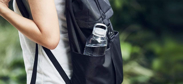Alt view image 6 of 7 - KINTO 20398 Water Bottle, 33.4 fl oz (950 ml), Amber, Lightweight, Dishwasher Safe, My Bottle