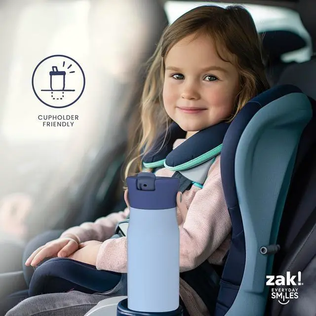 Alt view image 7 of 7 - Zak Designs Barbie Harmony Water Bottle for Travel or At Home, 20oz Stainless Steel is Leak-Proof When Closed and Vacuum Insulated with Straw Lid and Carry Handle (Pink)