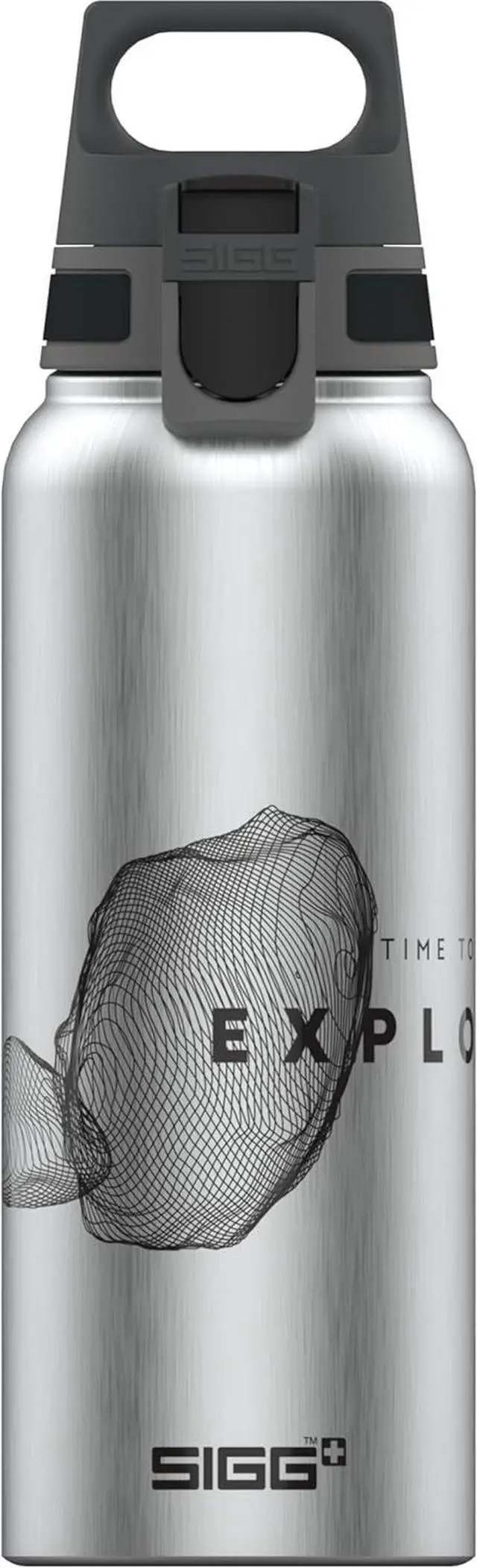 Main image of SIGG - Metal Water Bottle - WMB Pathfinder - Made in Switzerland - Carbonated Drinks - Wide Mouth - Lightweight - 34 Oz