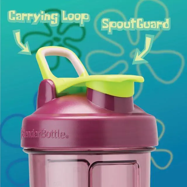 Alt view image 2 of 5 - BlenderBottle Spongebob Shaker Bottle Pro Series Perfect for Protein Shakes and Pre Workout, 28-Ounce, Red, My Names Not Rick