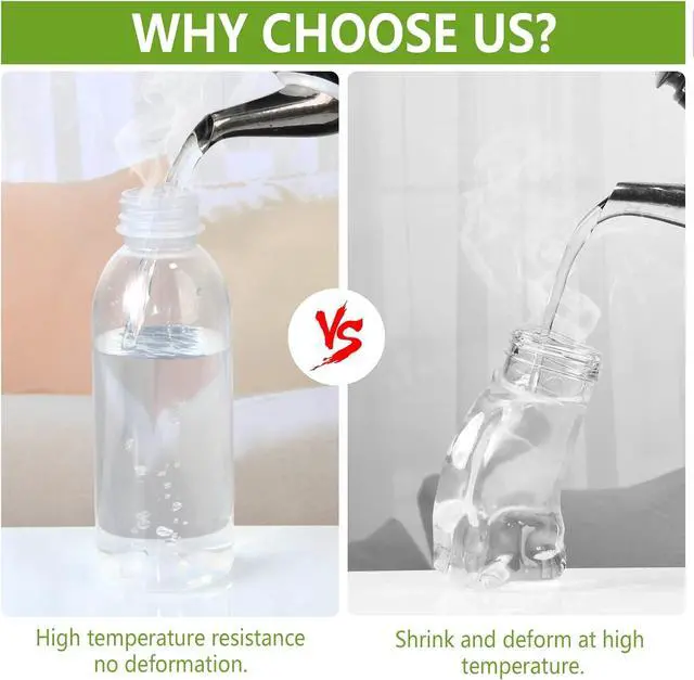 Alt view image 4 of 6 - 12 Pack 15oz(450ml) PP Heat-Resistant Plastic Juice Bottles With Caps-Plastic Smoothie Bottles-Reusable Bulk Beverage Containers with Lids For Juice, Beverage(Dishwasher Safe)