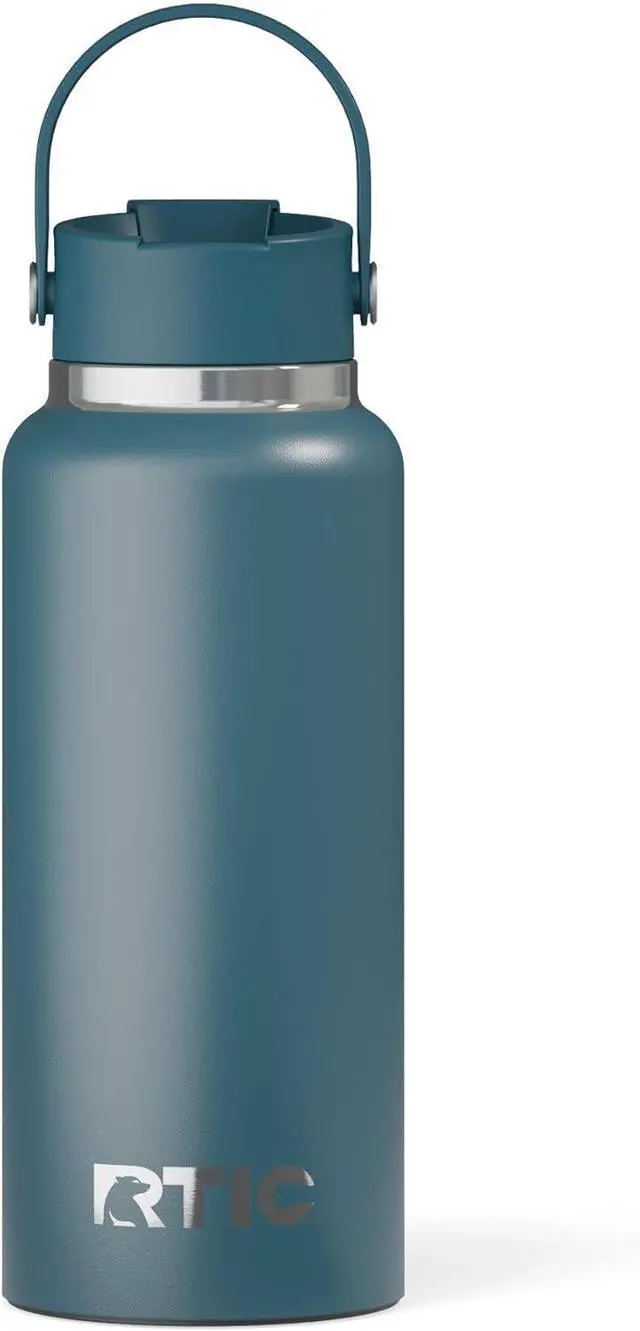 Main image of RTIC 32oz Outback Bottle, Ceramic Lined, Insulated, Stainless Steel, Metal, Double Wall Vacuum-Insulation, Leak-Proof Lid, BPA-Free Water Flask Hiking, Running, Sports, Outdoor, Marine