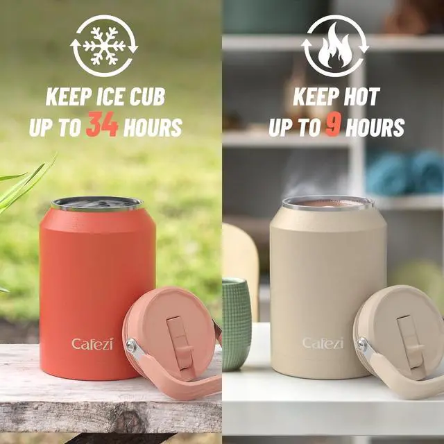 Alt view image 3 of 7 - 64 oz Insulated Water Bottle, Stainless Steel Water Bottles with Flip Straw and Top Handle, Leak Proof, No Sweat, Iced for 34 Hours, Vacuum Insulated Water Jug for Home, Office, Hiking, Car