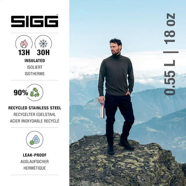 Alt view image 2 of 7 - SIGG - Insulated Flask - Thermo Hot & Cold ONE Light - Fruit Filter- BPA-Free - Stainless Steel - 19 Oz