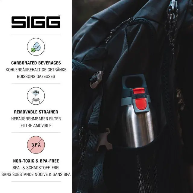 Alt view image 3 of 7 - SIGG - Insulated Flask - Thermo Hot & Cold ONE Light - Fruit Filter- BPA-Free - Stainless Steel - 19 Oz