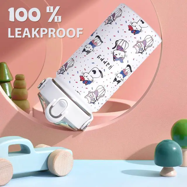 Alt view image 4 of 7 - SENDESTAR Metal Insulated Water Bottle - 12oz/18oz BPA-FREE 18/8 Stainless Steel Travel Tumbler Double Wall Vacuum Leak Proof Kids Cup with Straw for Kids, School Boys Girls(