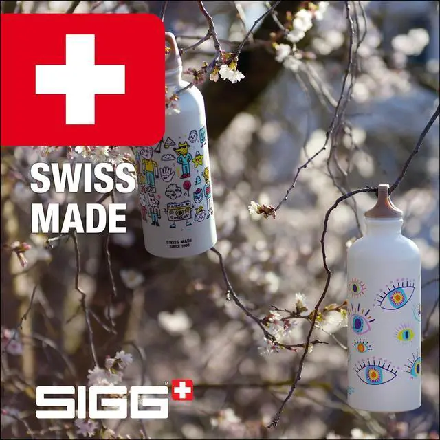 Alt view image 6 of 7 - SIGG - Metal Kids Water Bottle - Traveller - Made in Switzerland - Carbonated Drinks - Leak Proof - for School - 20 Oz