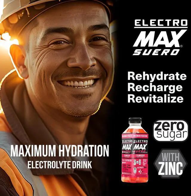 Alt view image 5 of 6 - ELECTROMAX SUERO - Zero Sugar Electrolyte Drink  12-Pack Mix (21.3 Fl Oz Each), Hydration for Sports, Recovery, and Daily Use  Magnesium, Potassium, Zinc, Calcium  Zero Calories. (Mix Pack)