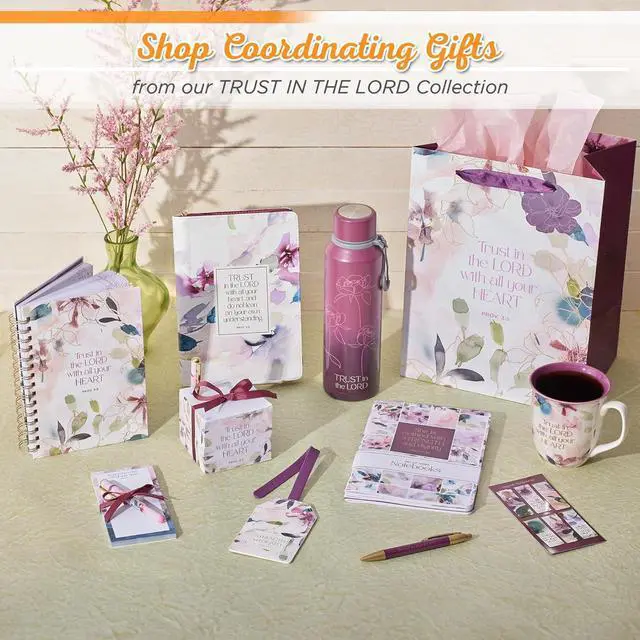 Alt view image 7 of 7 - Christian Art Gifts Stainless Steel Double Wall Vacuum Sealed Insulated Water Bottle for Women: Trust in the Lord Bible Verse, Leak/Spill-proof, Scratch Resistant, Wide Mouth, Cute Plum Purple, 24 oz