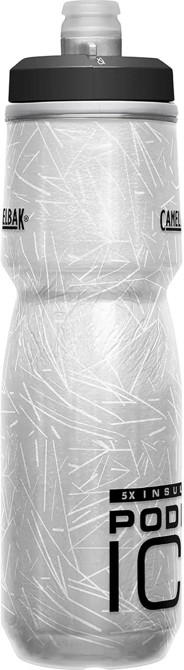 Alt view image 2 of 7 - CamelBak Podium Ice Bike Bottle 21oz - Insulated Squeeze Bottle, Black