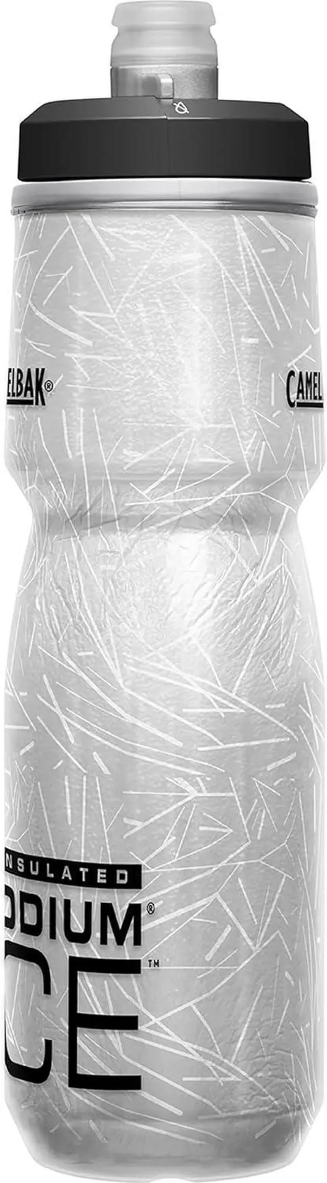 Alt view image 3 of 7 - CamelBak Podium Ice Bike Bottle 21oz - Insulated Squeeze Bottle, Black