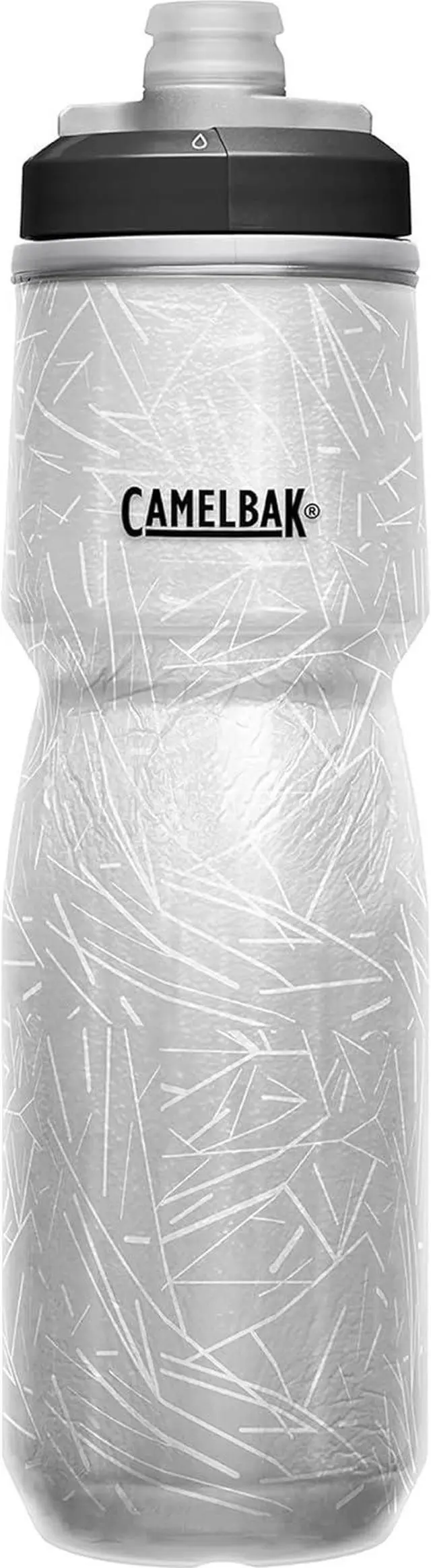 Alt view image 4 of 7 - CamelBak Podium Ice Bike Bottle 21oz - Insulated Squeeze Bottle, Black